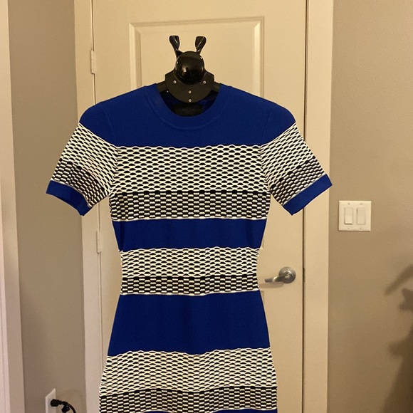 KENDALL + Kylie Striped Bodycon Dress Small - Picture 4 of 11